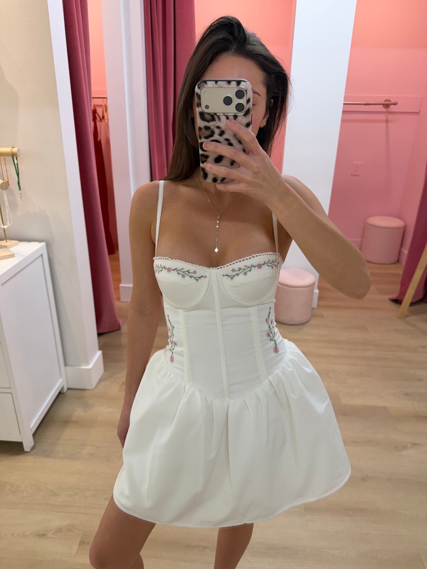 SOCORA MINI DRESS - WHITE