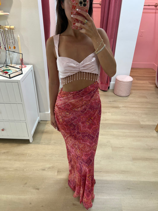 Alzona Maxi Dress - Gaia Pink