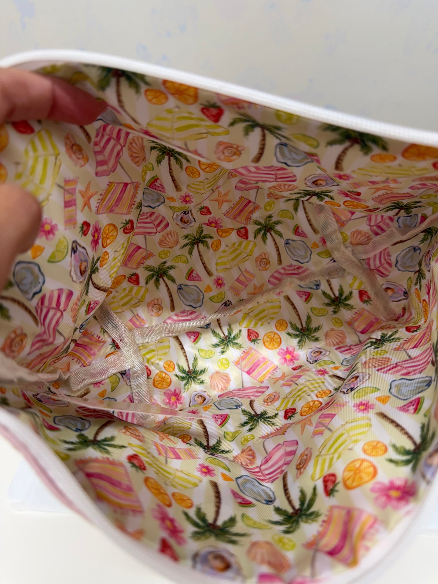 Beach Essentials - Clear Coat Bag