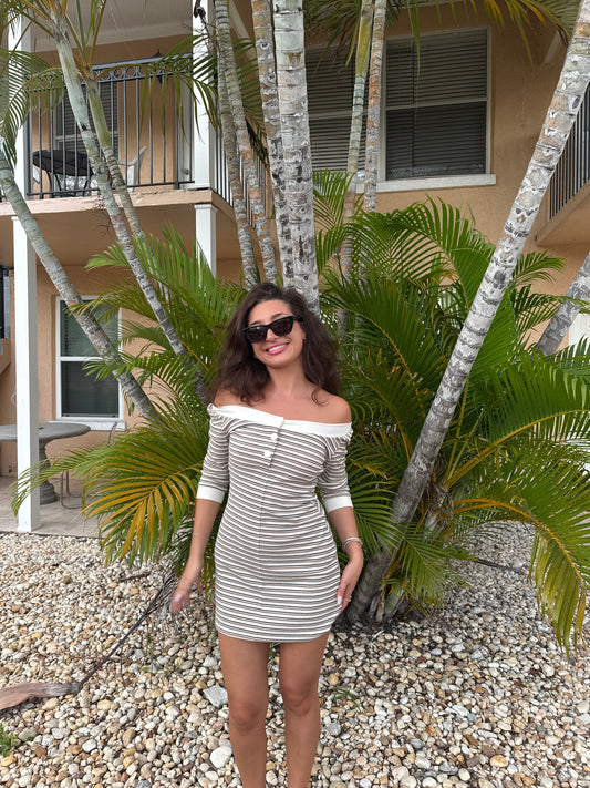 Finn Boat Neck Mini Dress