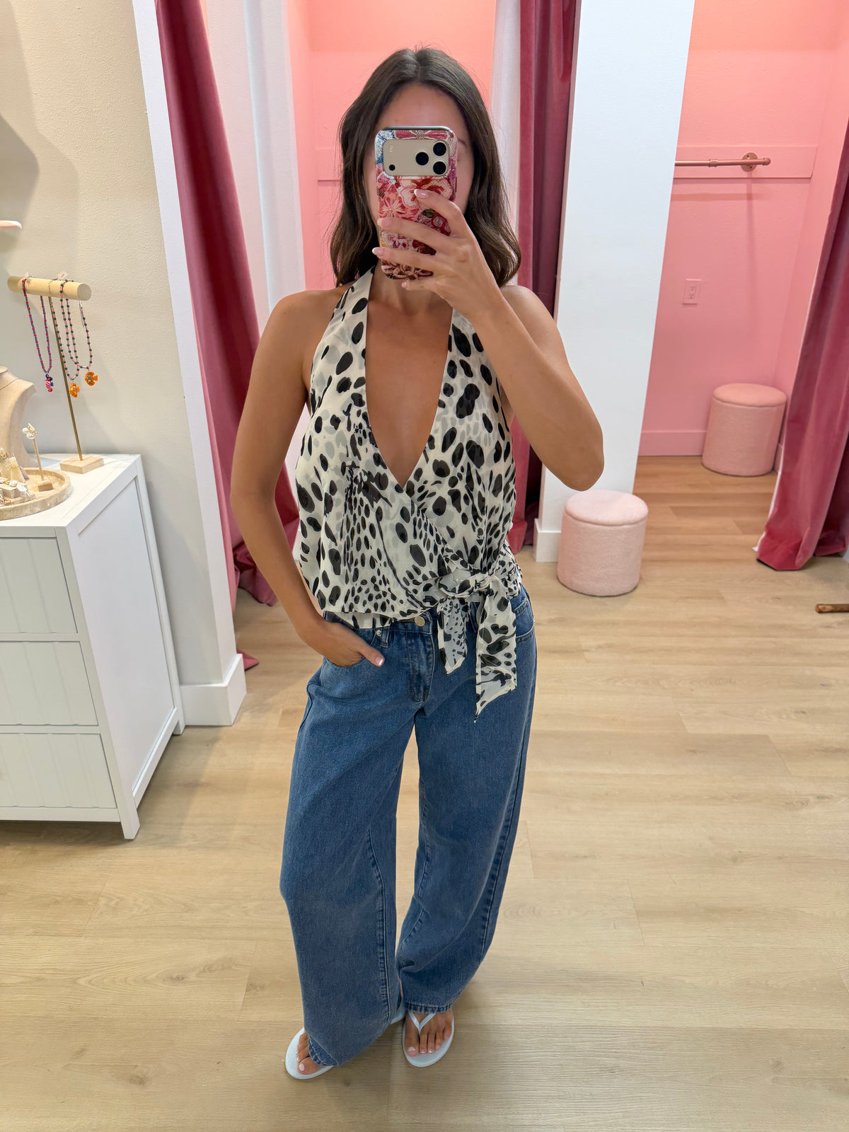 Maia Mid Rise Wide Leg Jeans - LIGHT BLUE WASH