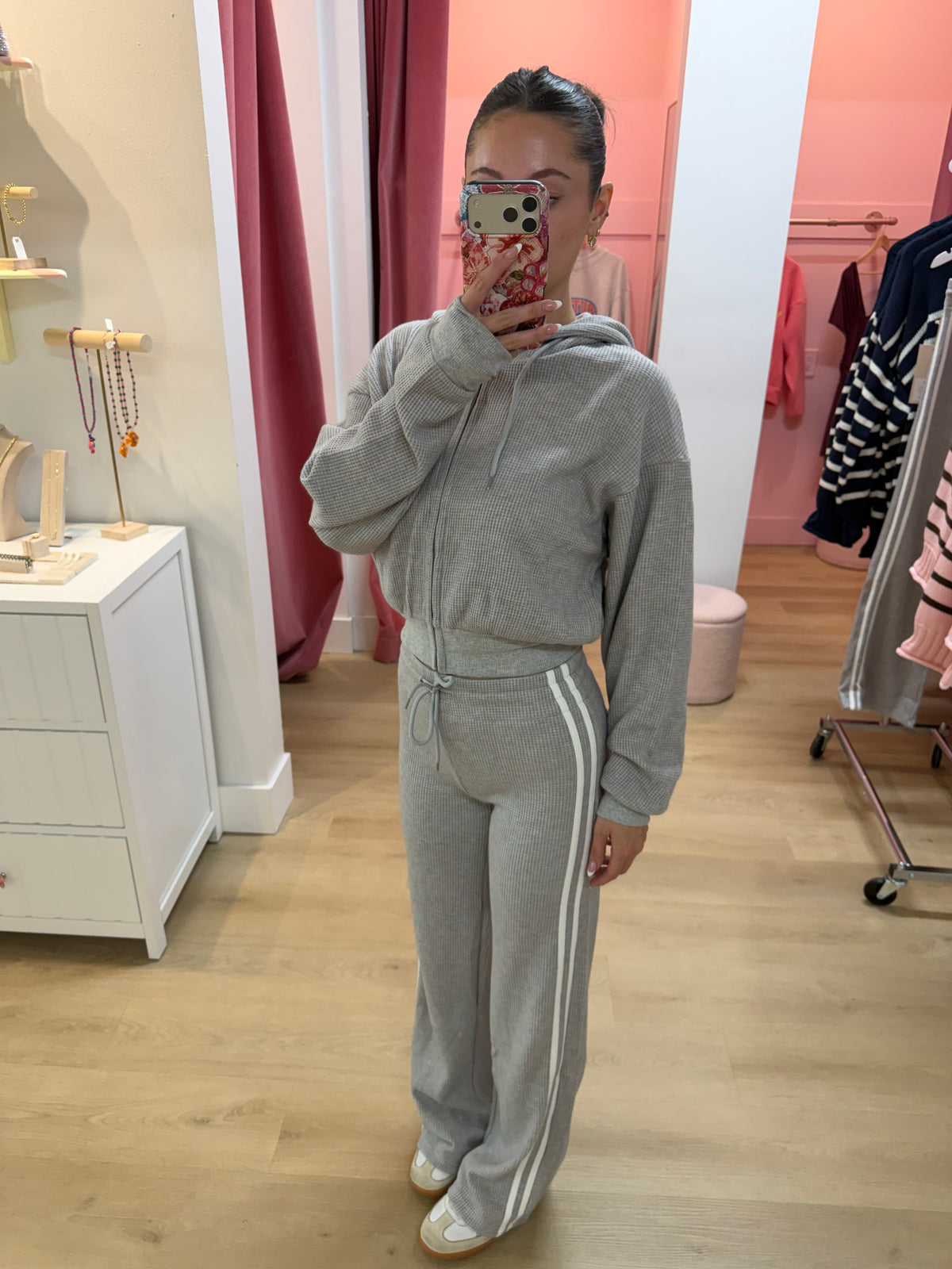 Grey Cloud Waffle Lounge Pants