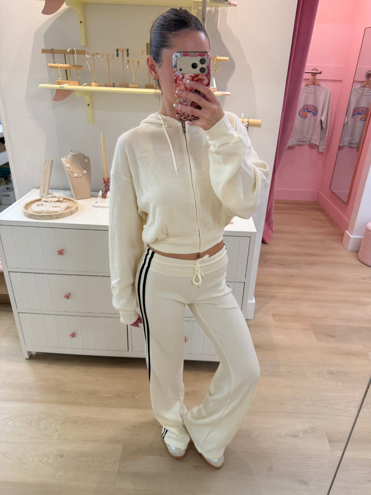Vanilla Cloud Waffle Lounge Pants