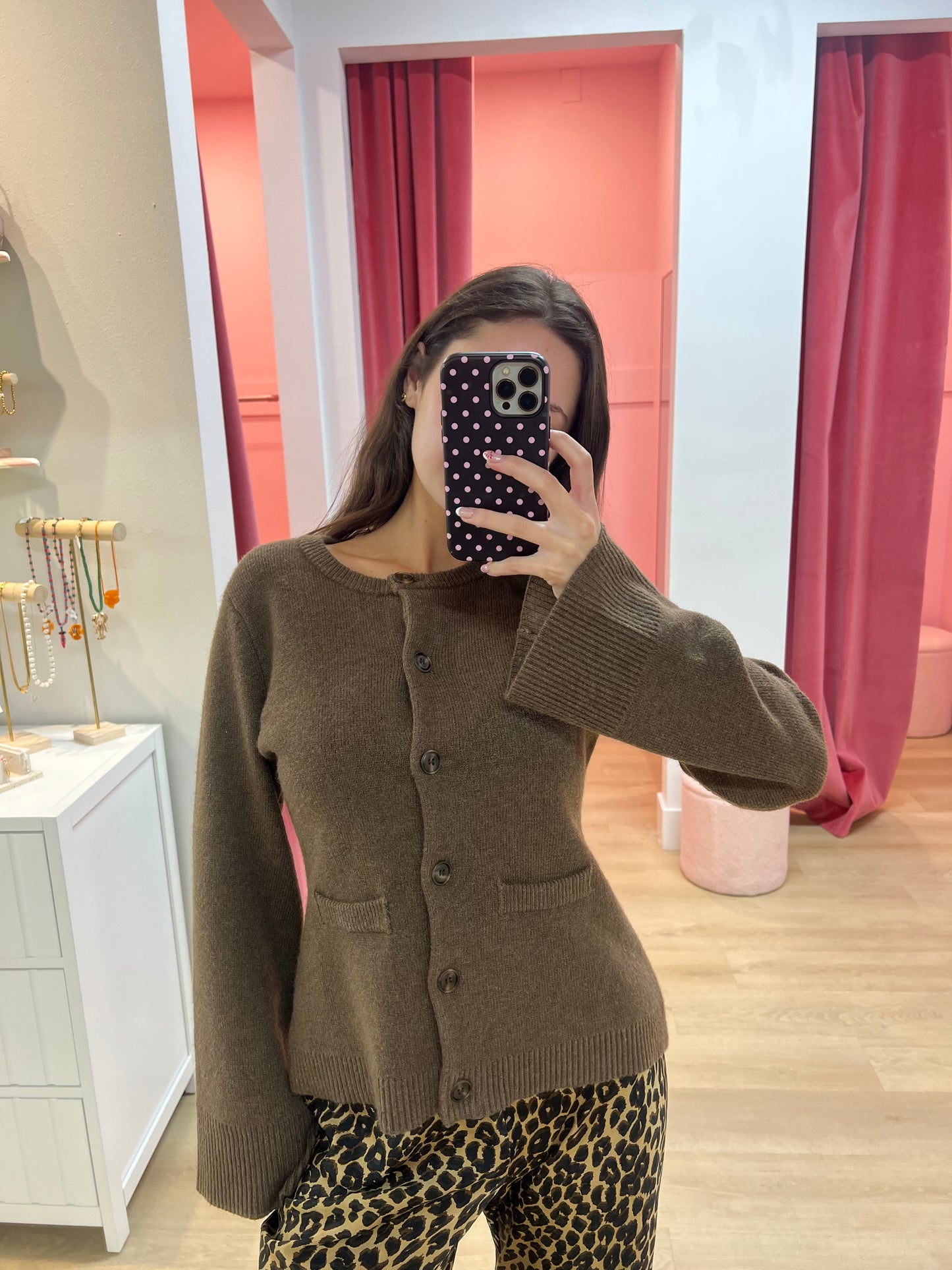 The Tyler Cardigan | CHESTNUT