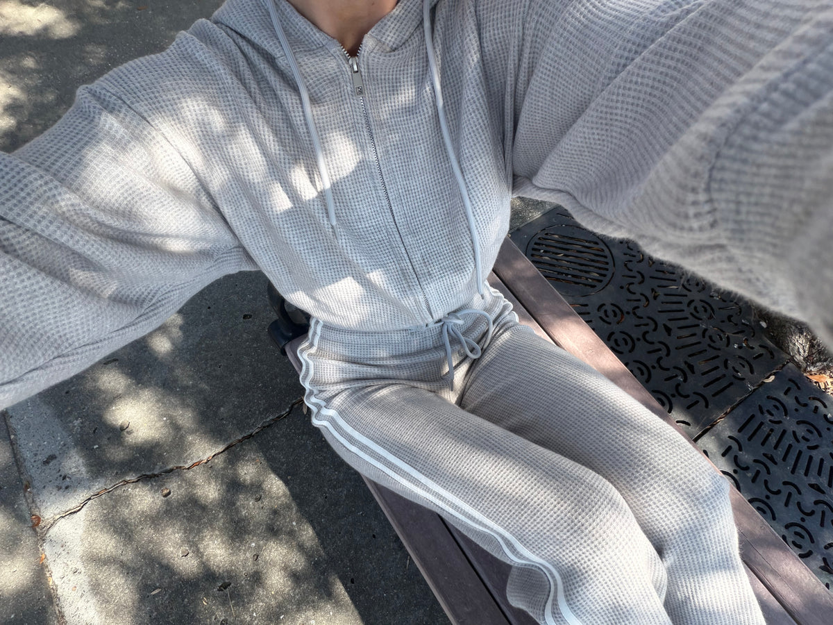 Grey Cloud Waffle Lounge Pants