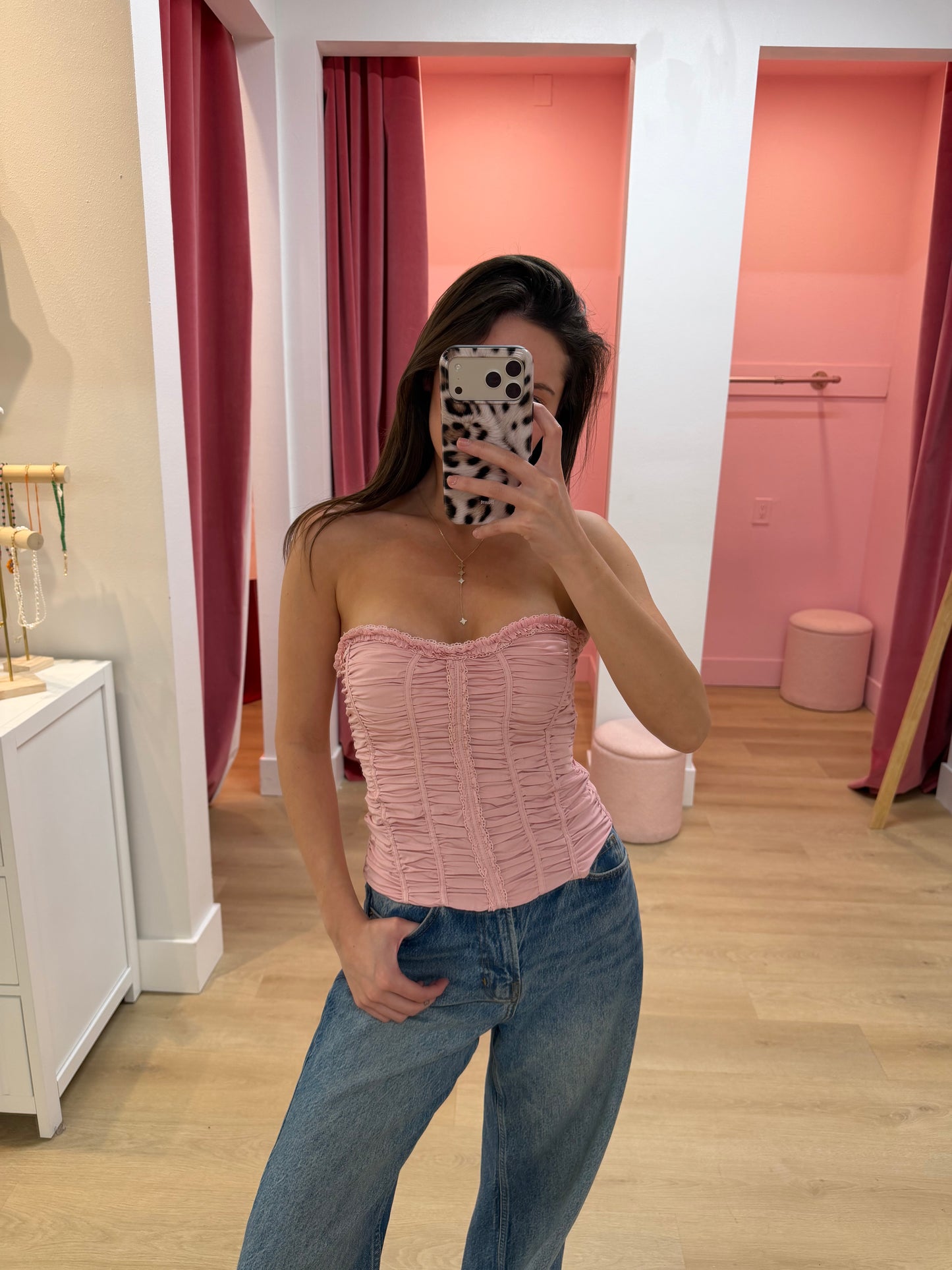 Calisa l Strapless Corset Top