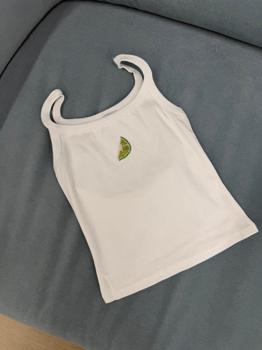 Lime Margarita beaded Tank