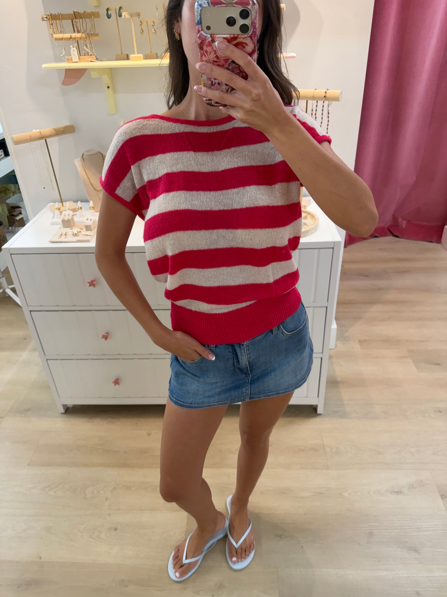 Colbie Denim Skort - Light Denim