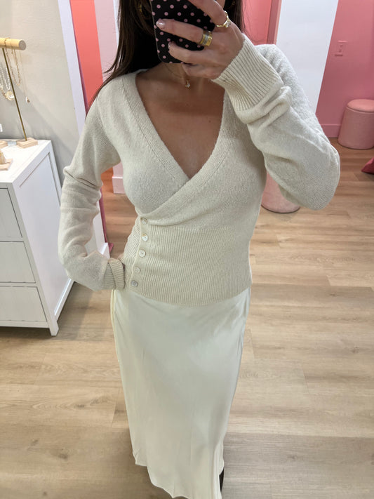 Callie Satin Maxi Skirt