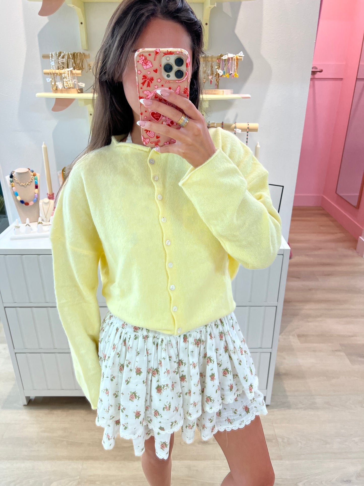 Piper Butter Yellow Cardigan