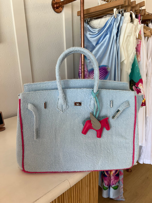 Beach Birkin- Powder Blue Large