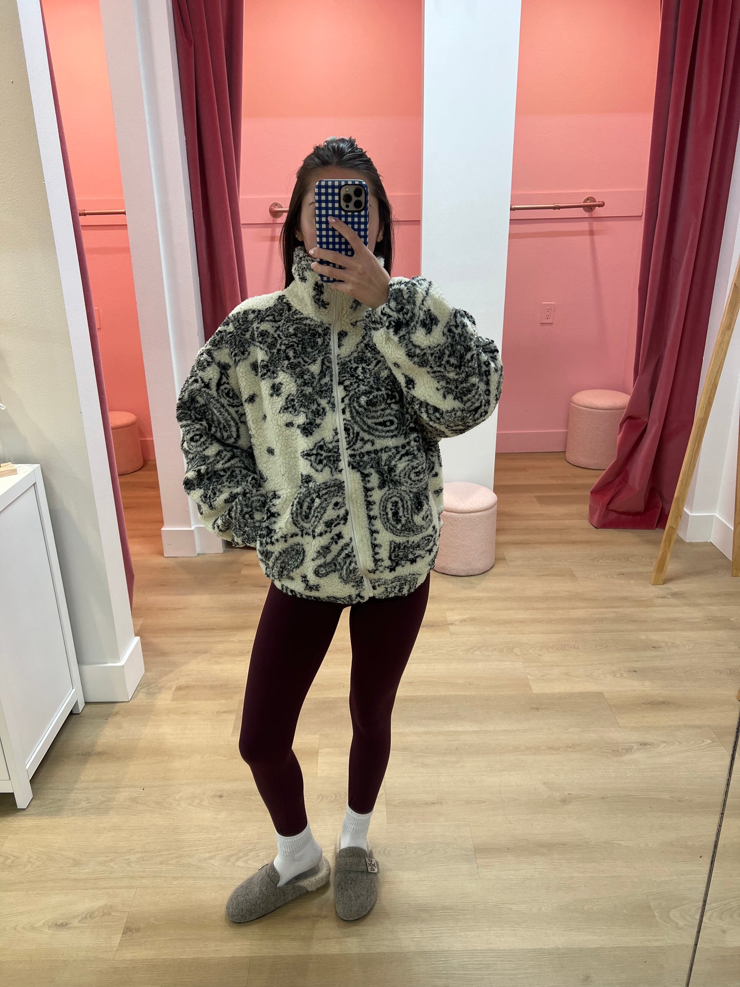 Gina Fleece Jacket - Paisley