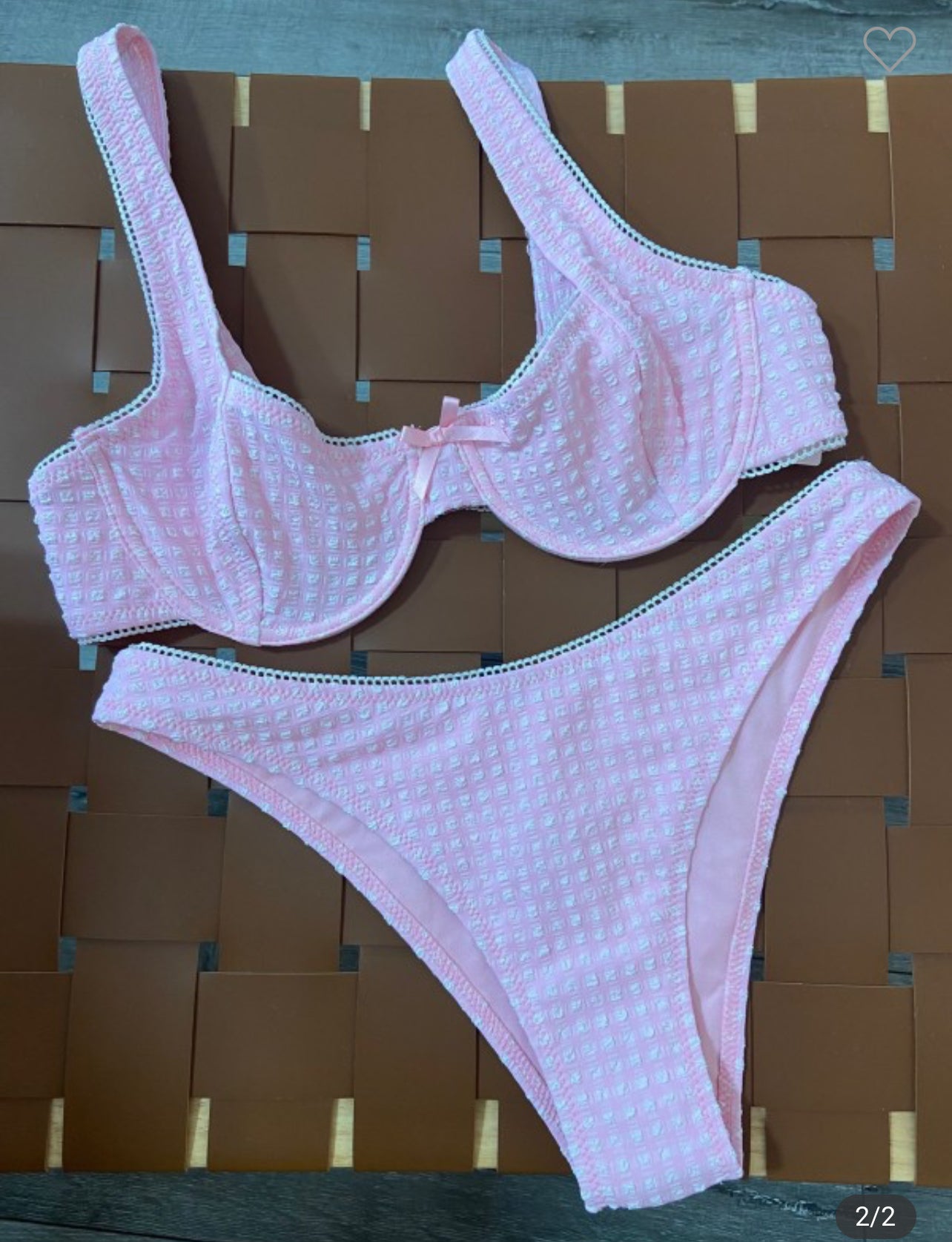 Dorothy Bikini Top - Peony