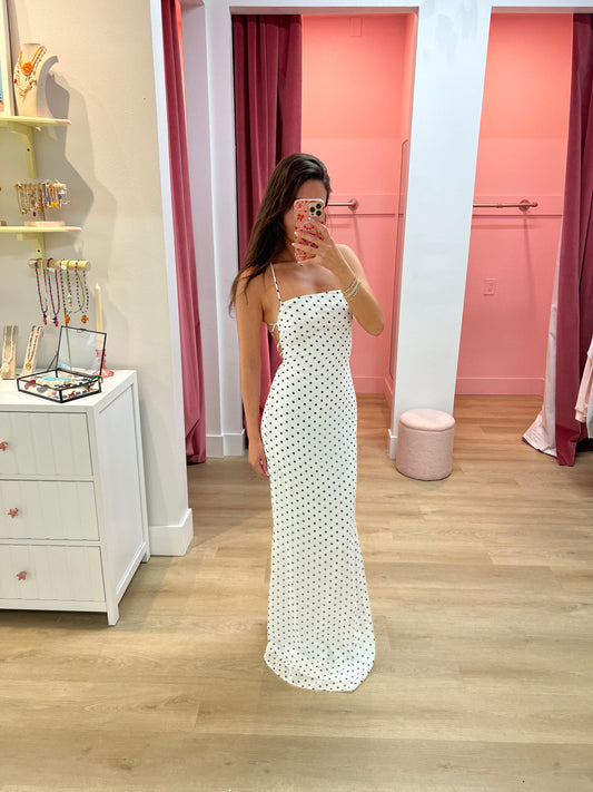 Beatrice PolkaDot Maxi Dress