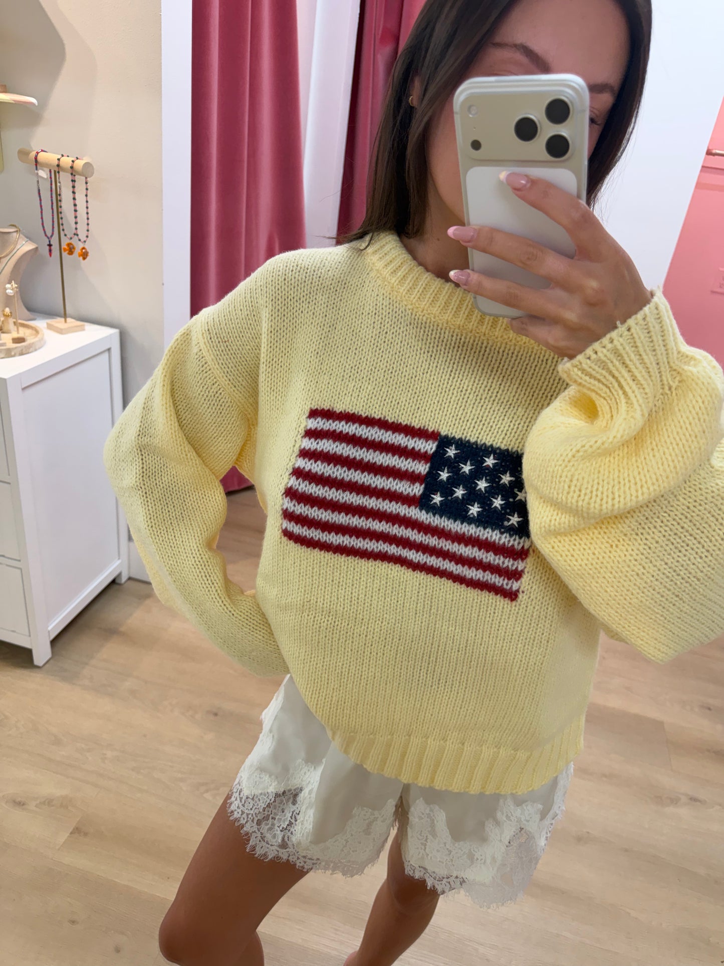 Harbor Knit USA Sweater - Butter Yellow