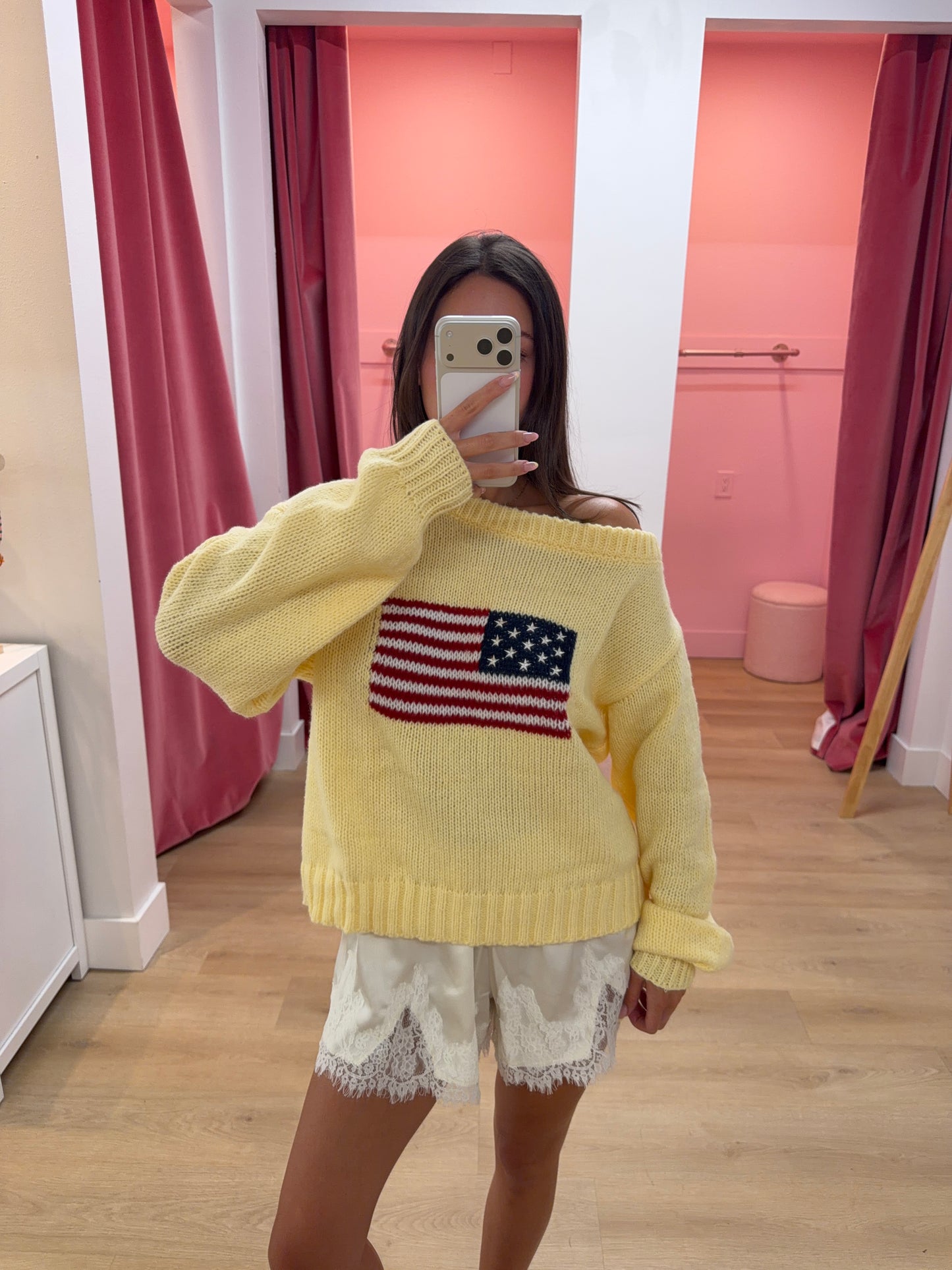 Harbor Knit USA Sweater - Butter Yellow