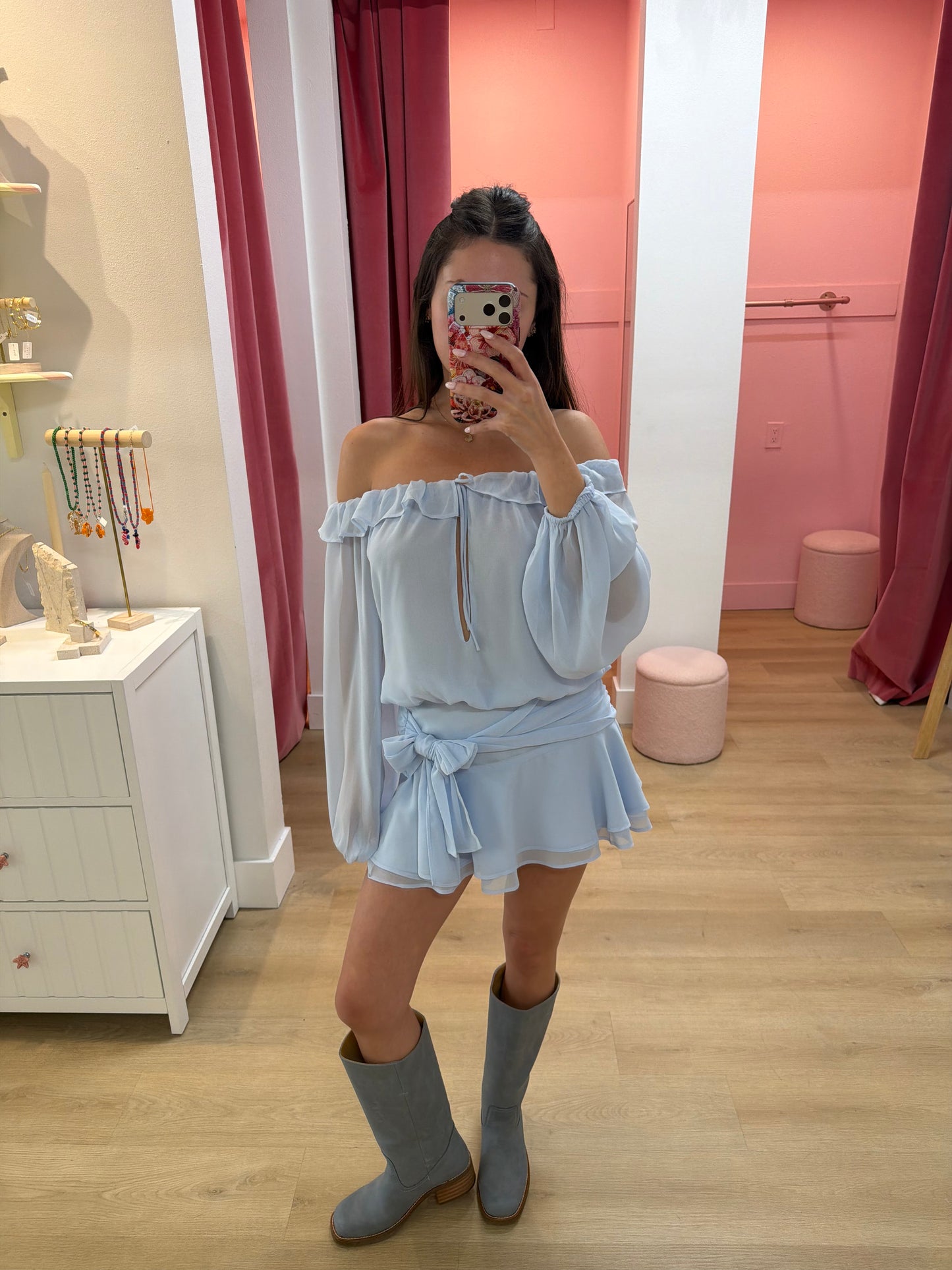 encina skirt - blue
