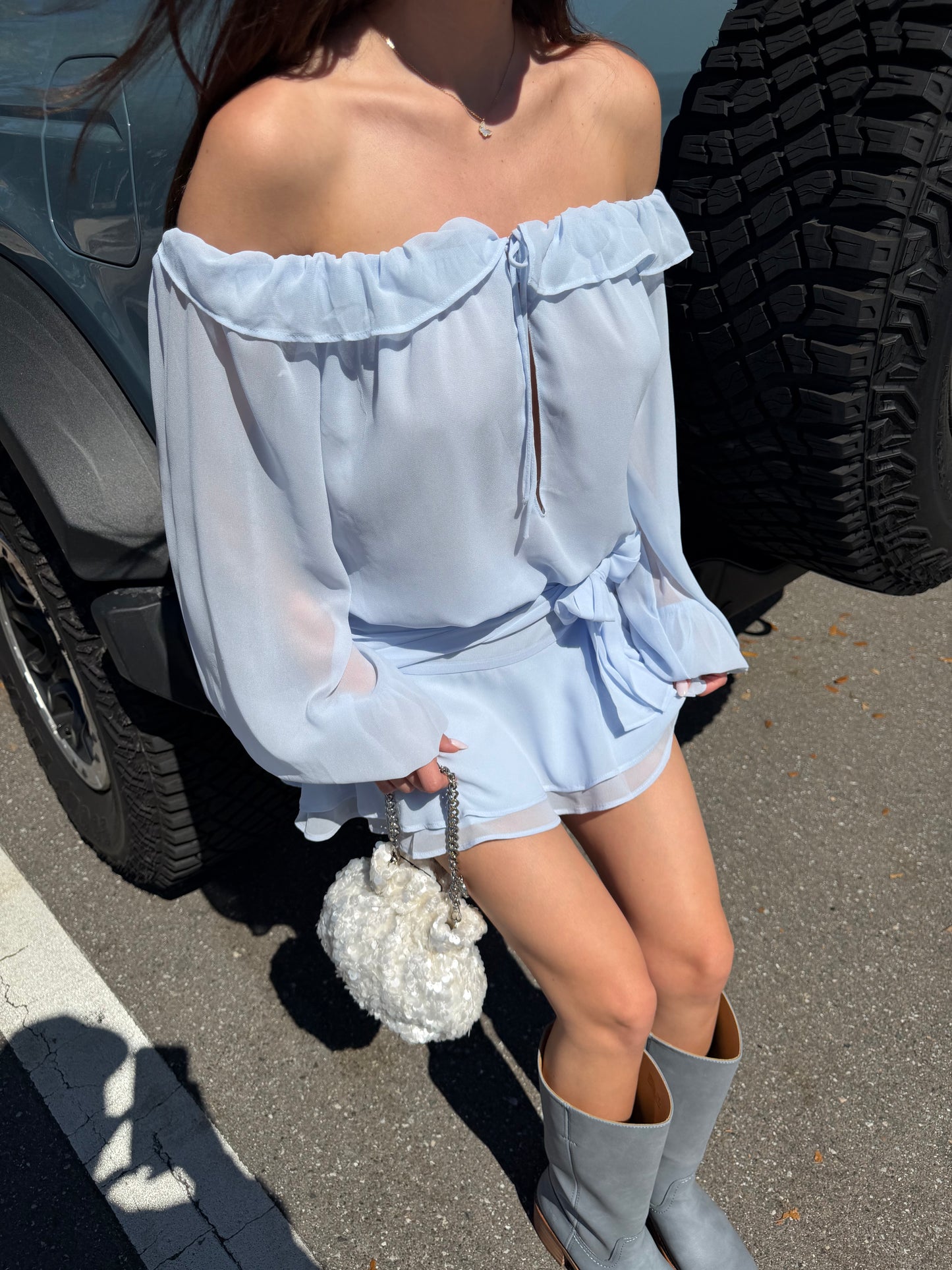 lucero top - blue