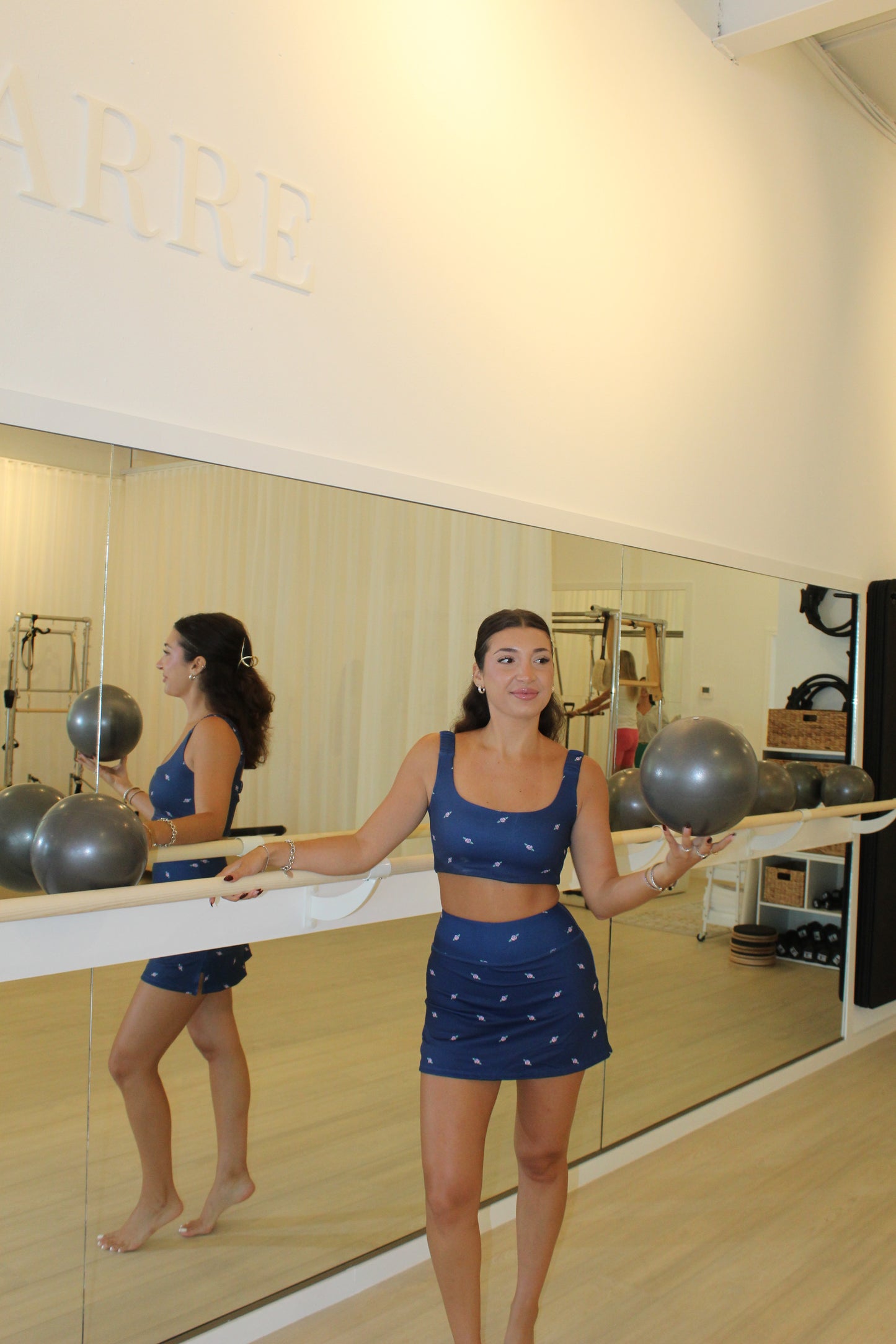 Millie Sports Bra - NAVY ROSE
