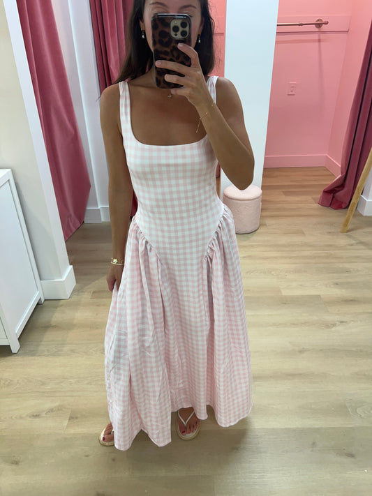 Sasha Gingham Sundress - Pink