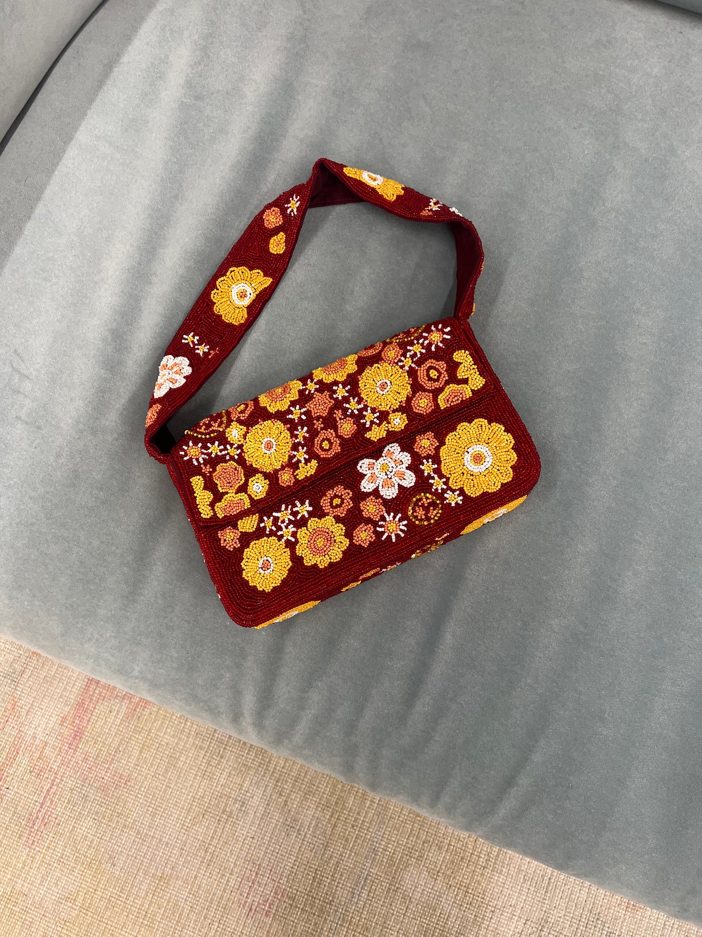 Kendall Beaded Shoulder Bag