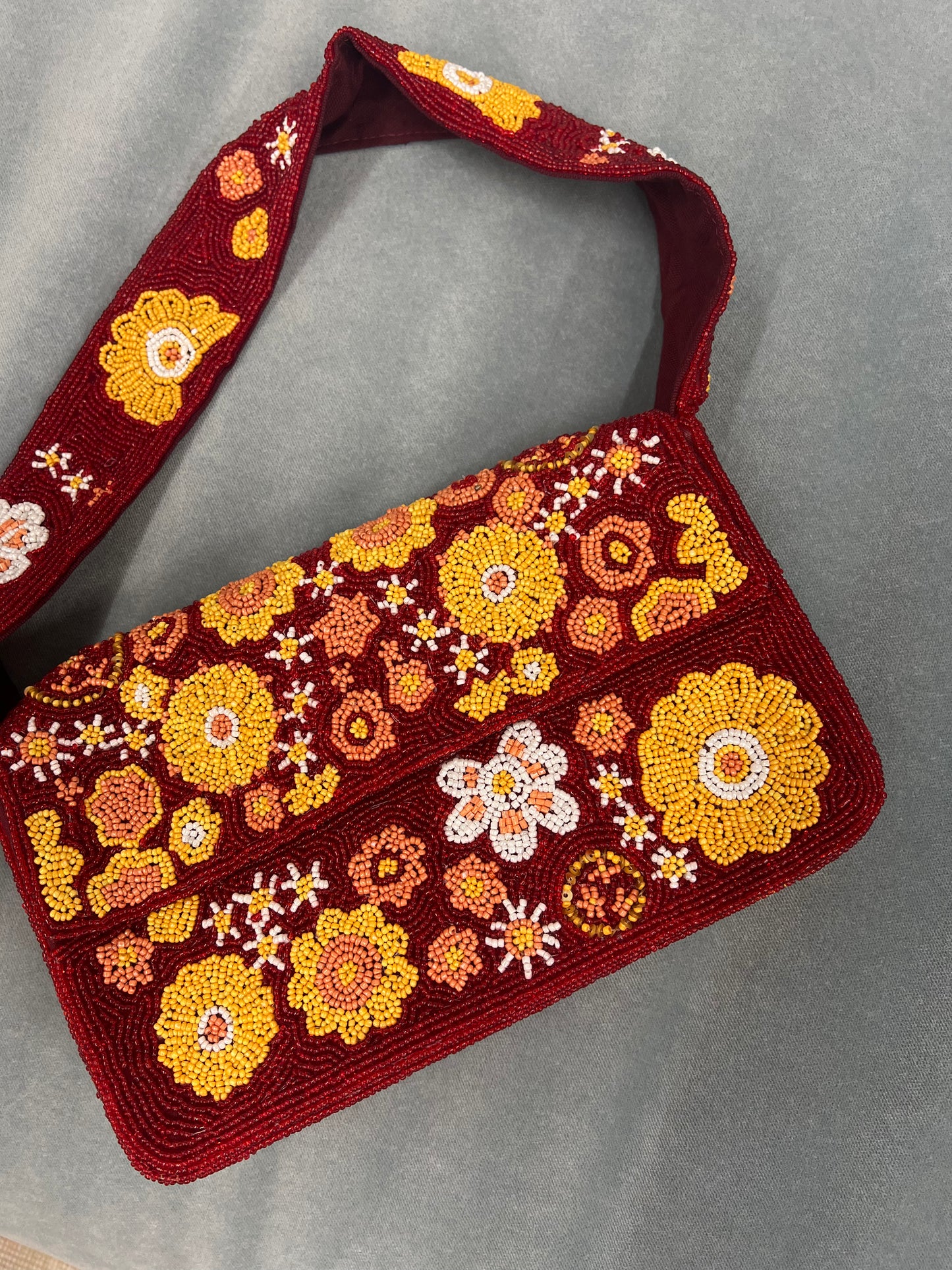 Kendall Beaded Shoulder Bag