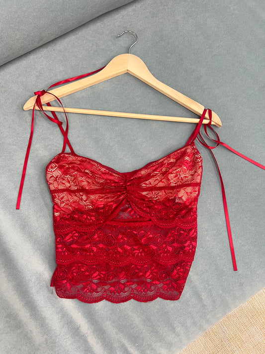 Laney Cutout Top in Red