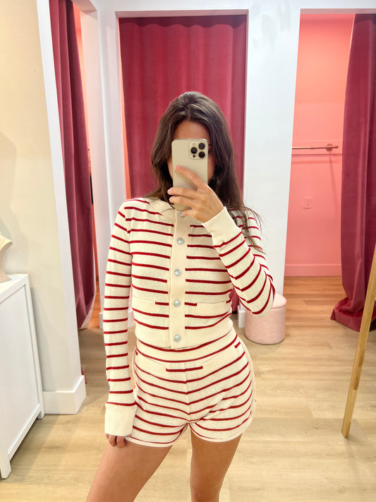 Josephine Knit Strip Cardigan