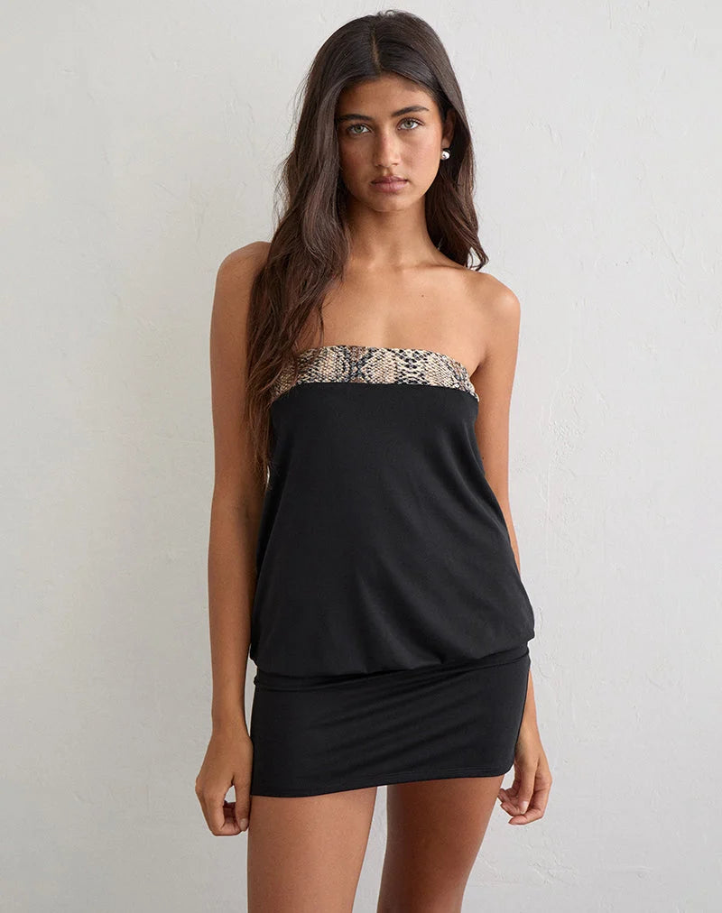 Margot Sequin Snake Mini Dress