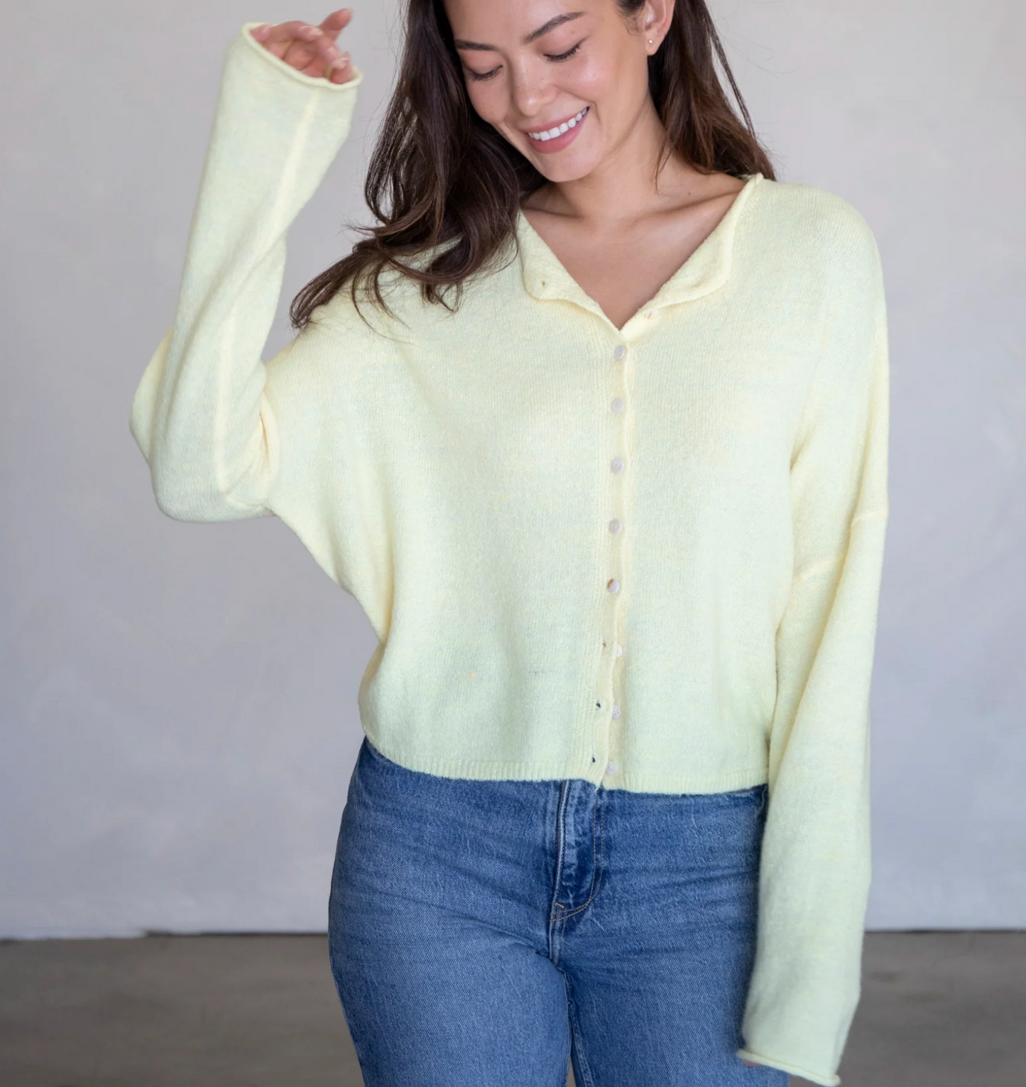 Piper Butter Yellow Cardigan