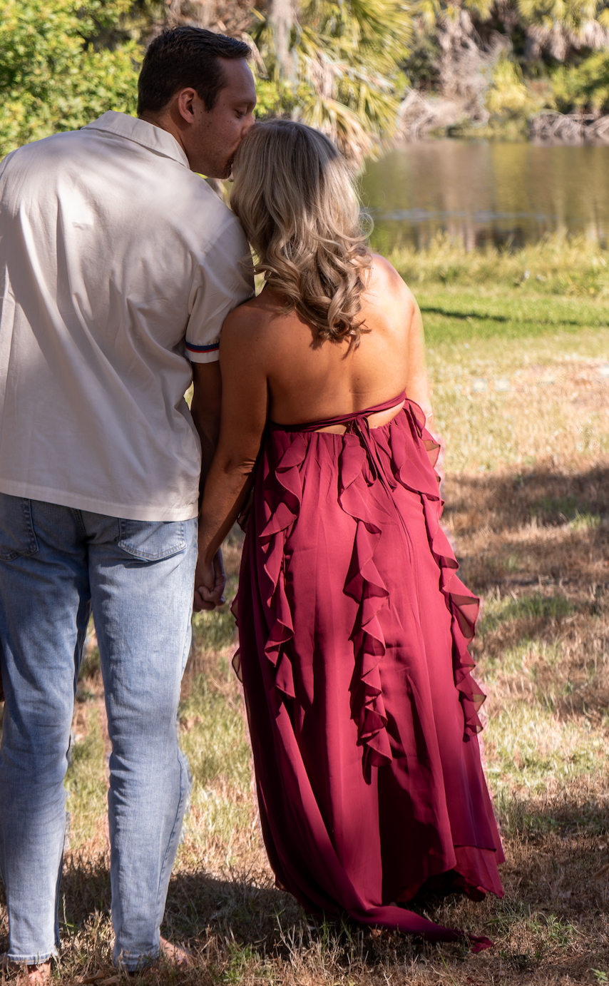 Chloe Ruffle High-low Maxi Dress