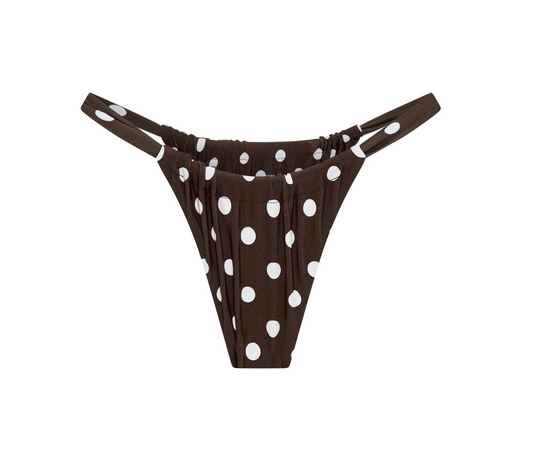 Rhodes Bottom - Brown Polka