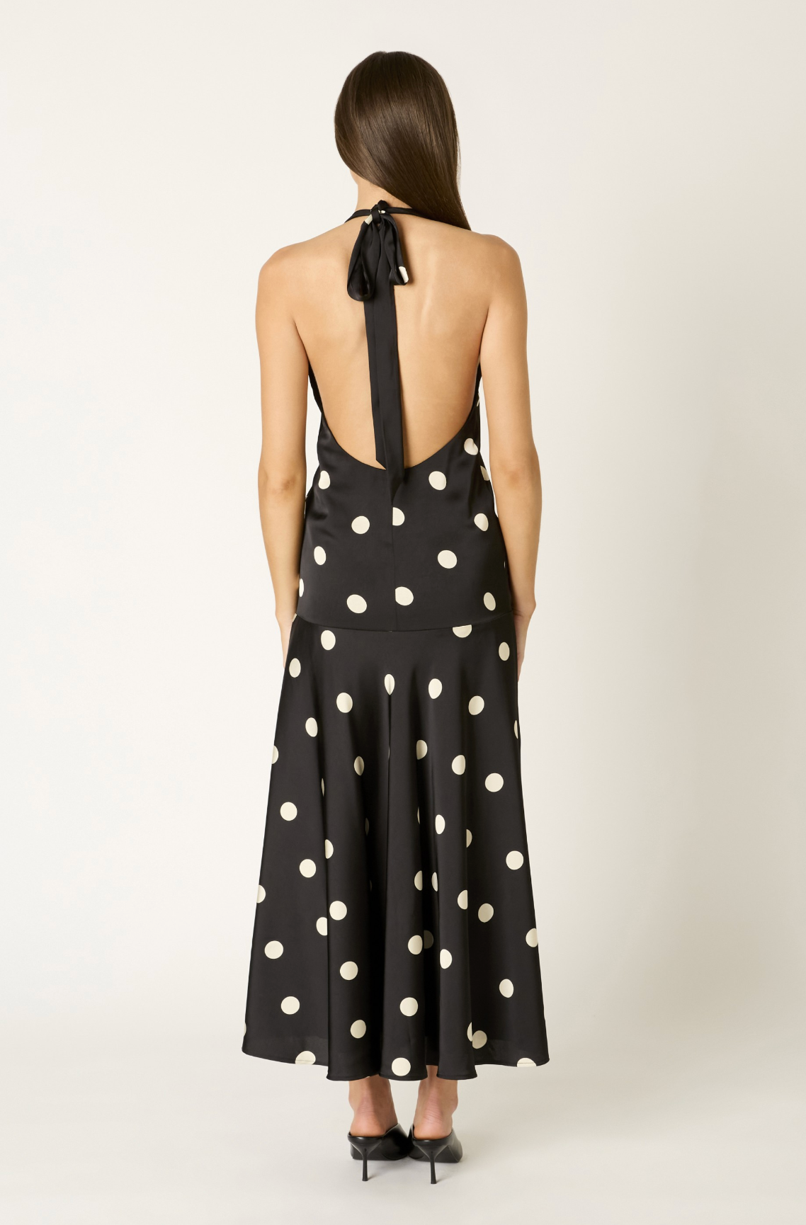Verona Dress - black polka