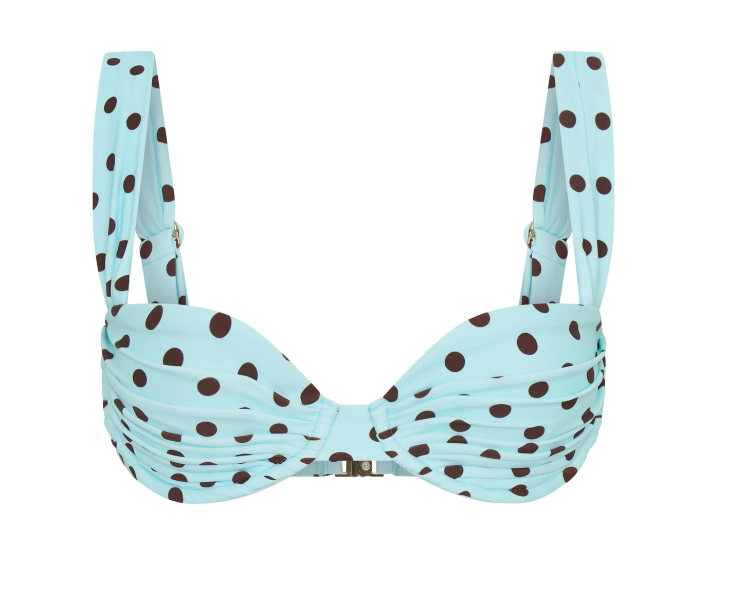 Rhodes Top - Blue Polka