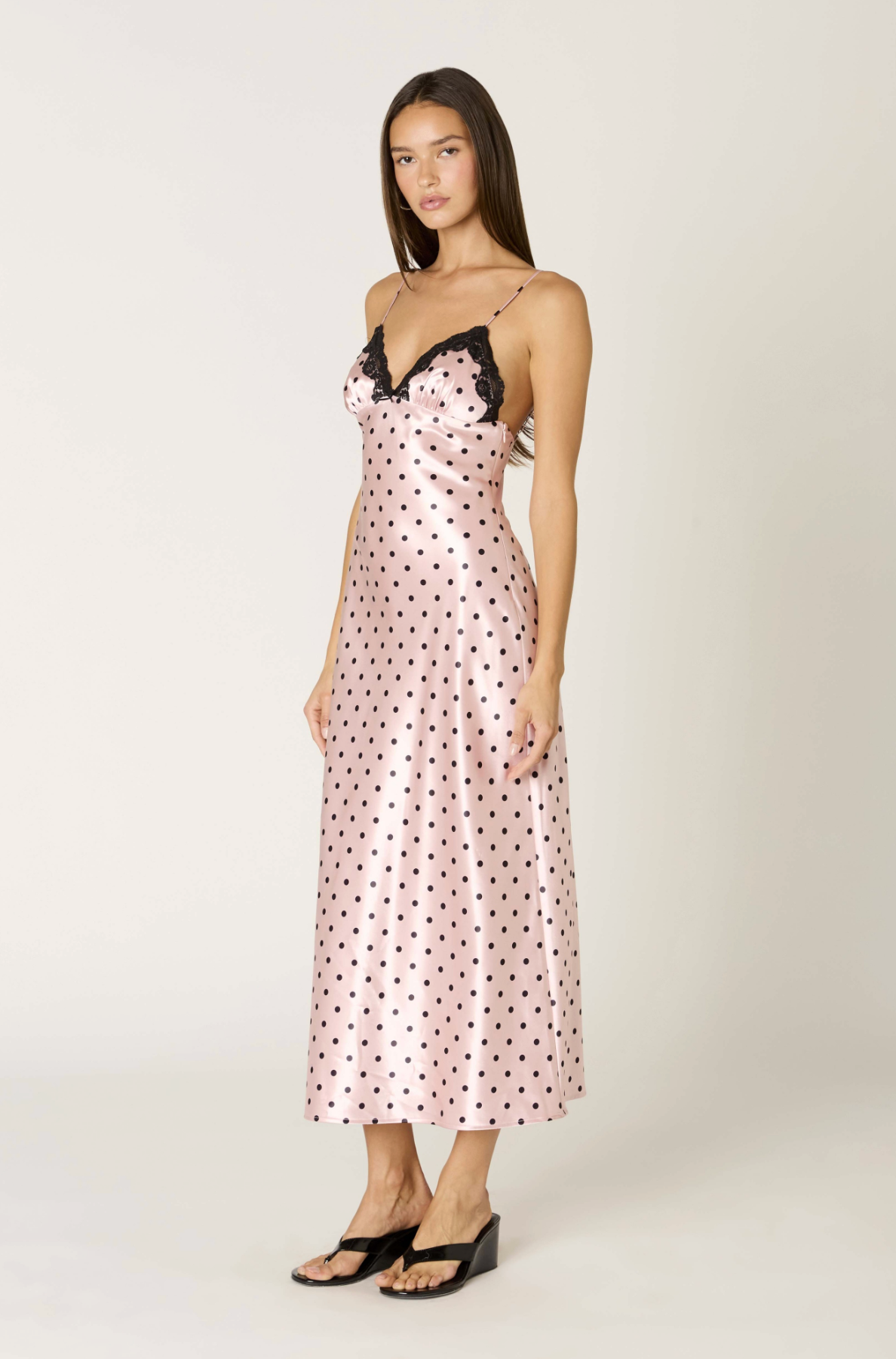 Jamie Dress- Blush Pink Dot