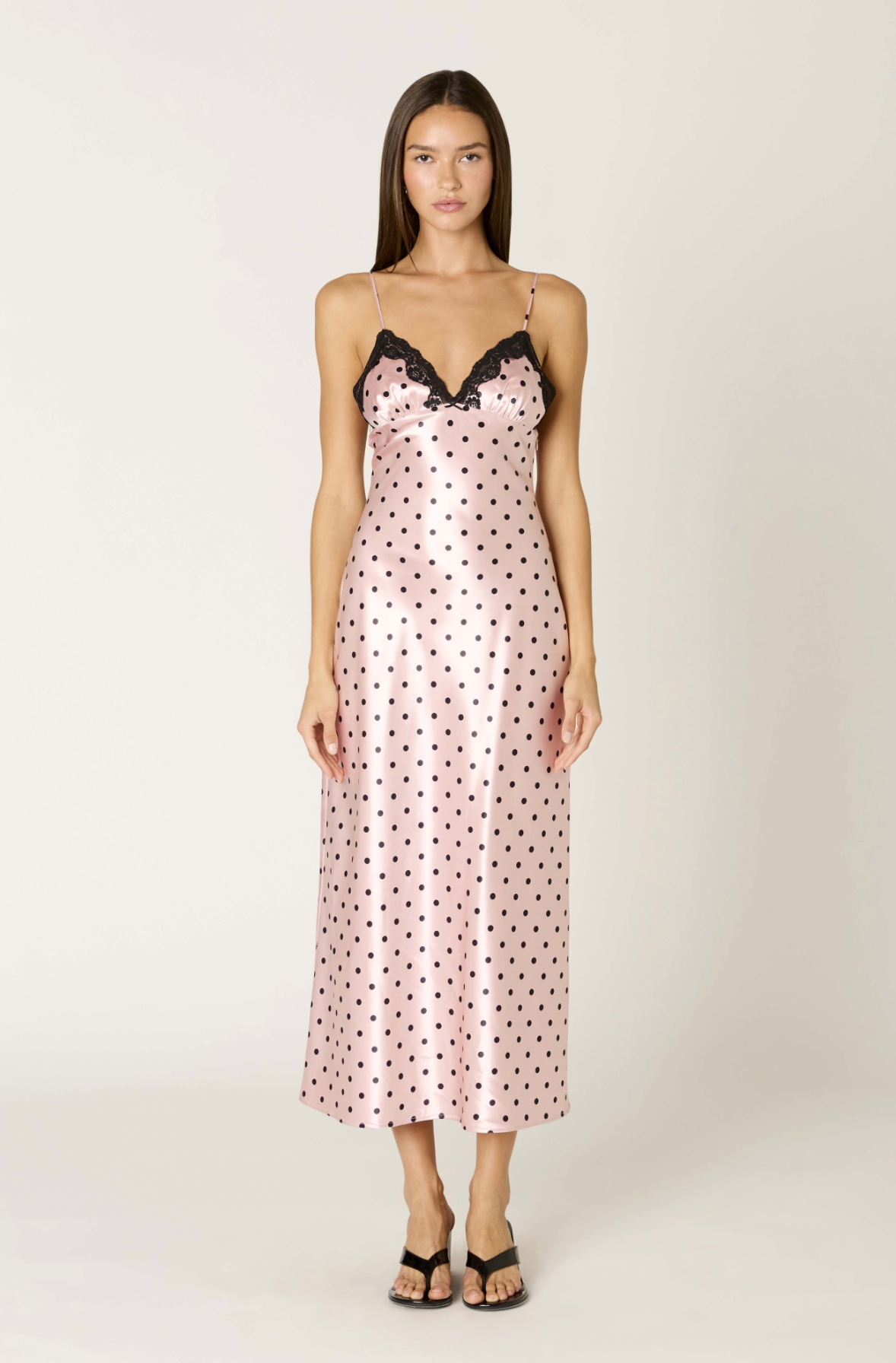 Jamie Dress- Blush Pink Dot
