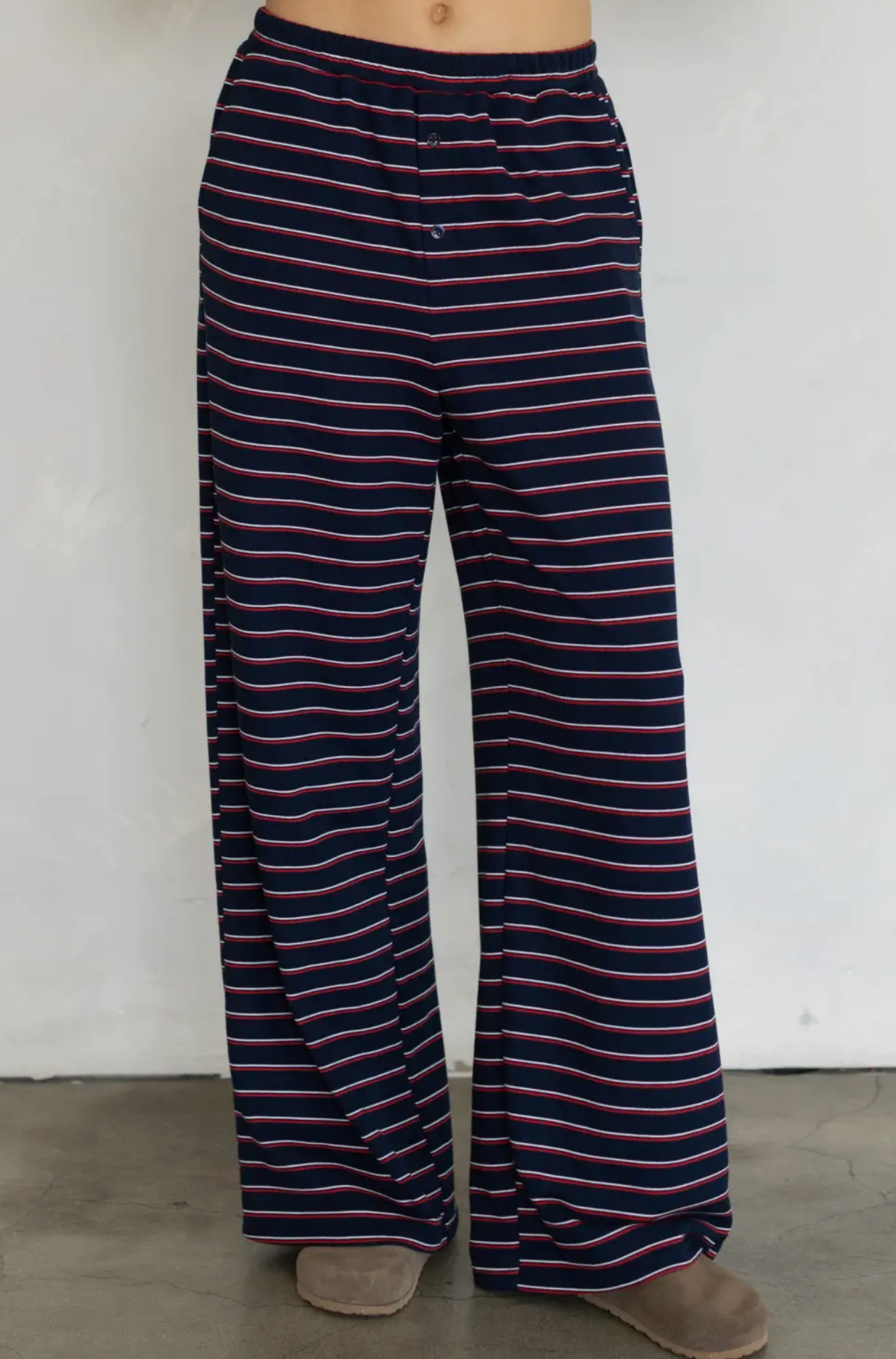 Everleigh Pants - Coastal Navy Stripe