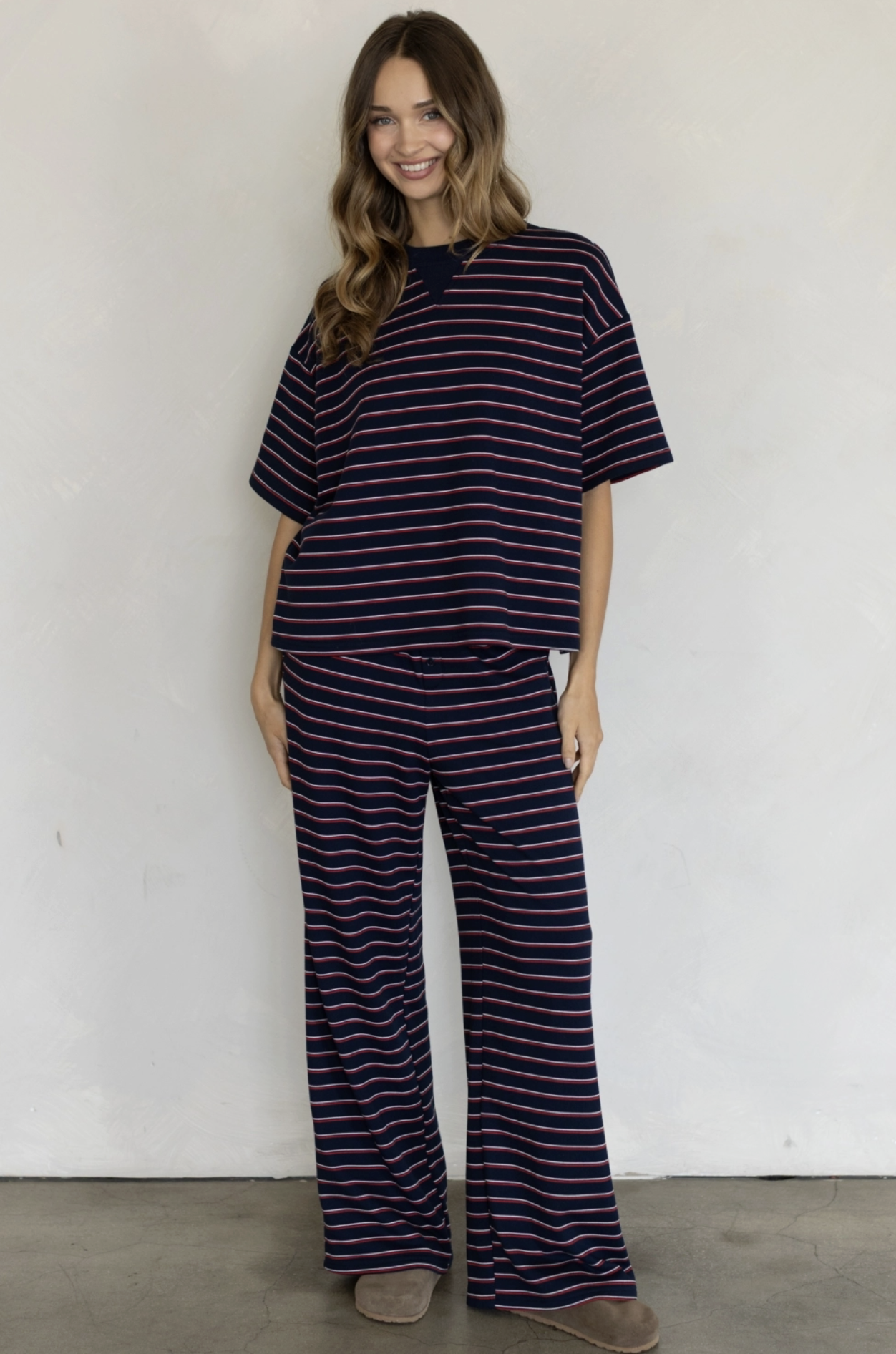 Everleigh Top - Coastal Navy Stripe