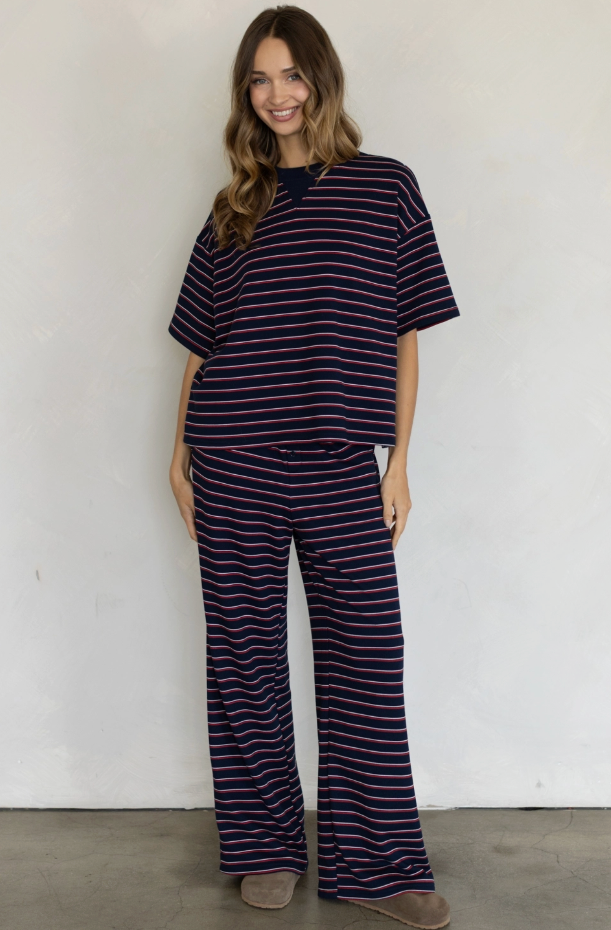 Everleigh Top - Coastal Navy Stripe