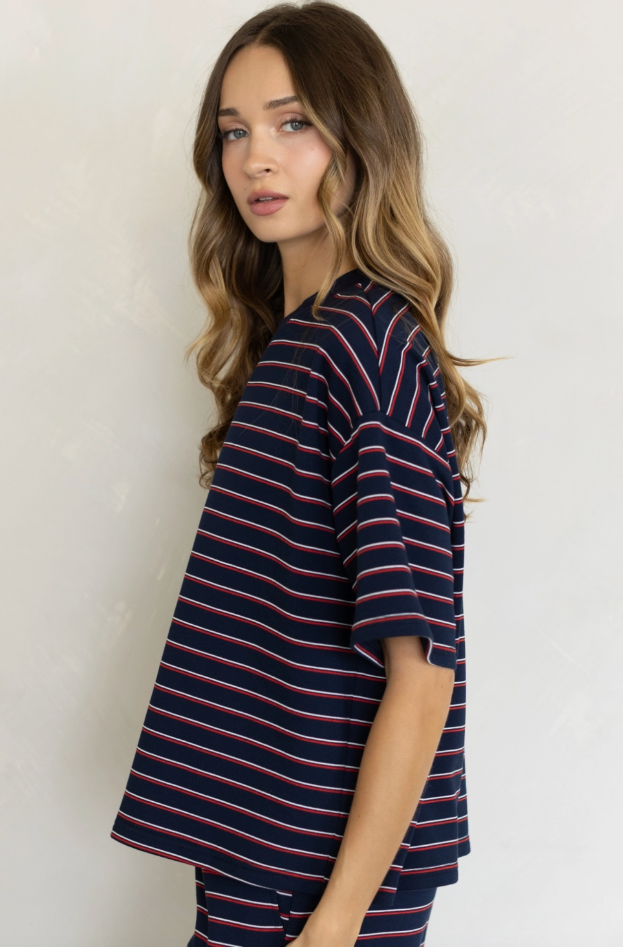 Everleigh Top - Coastal Navy Stripe
