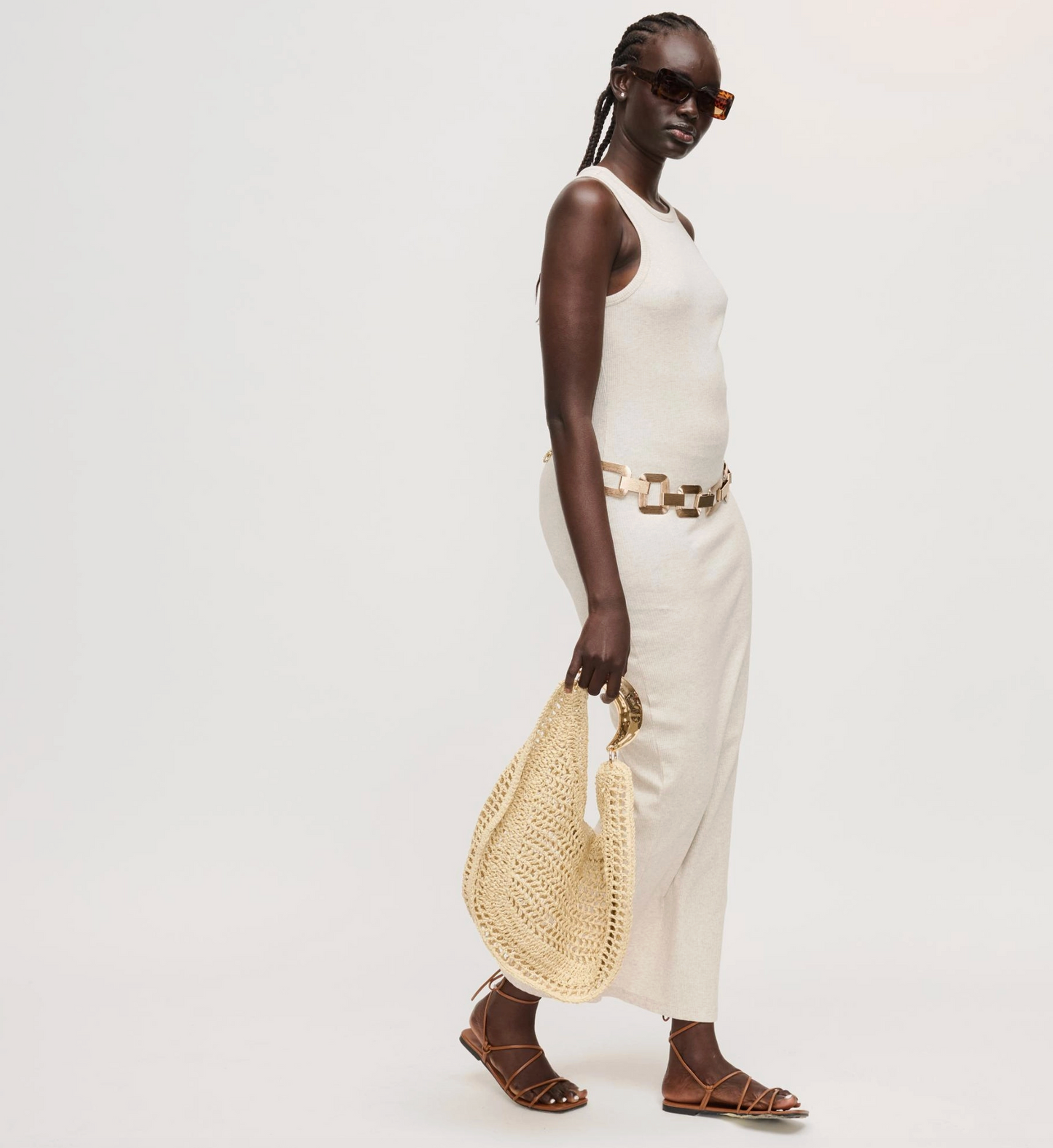 Goldie Hobo Bag - Natural