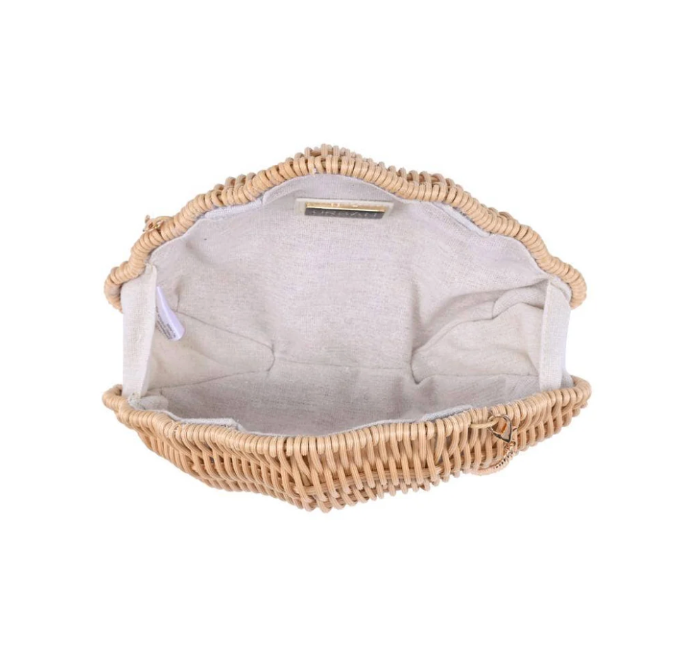 Aquata Woven Clutch