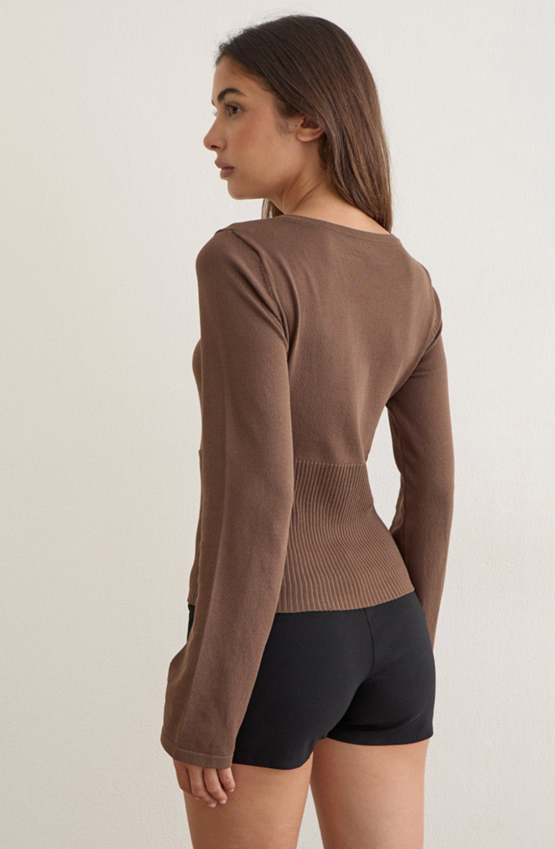 Raye Keyhole Knit Top - Chesnut