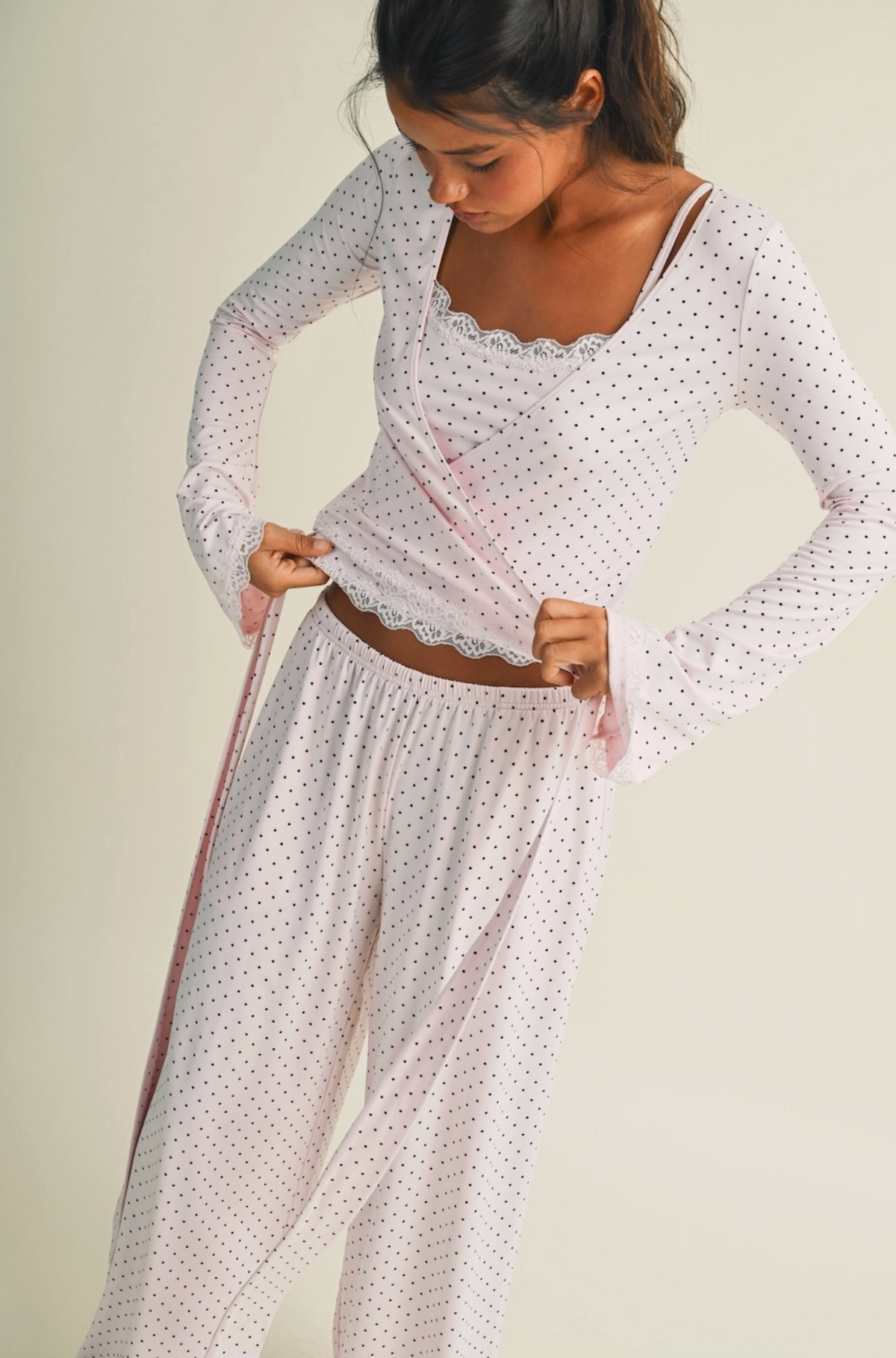Après Pilates Lounge Pants  - Blush Dot