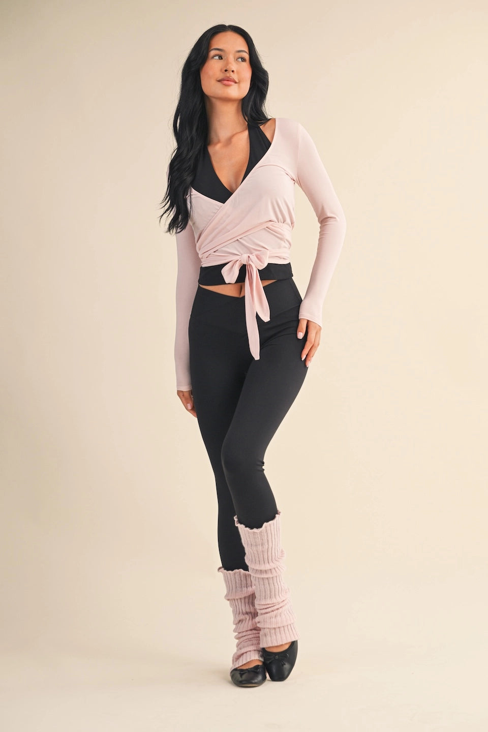 Frankie Wrap Top - PIGGY PINK