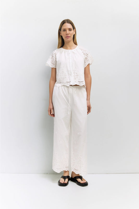 Marisa Pants - Scallop Edge Pants