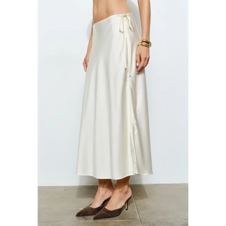 Callie Satin Maxi Skirt