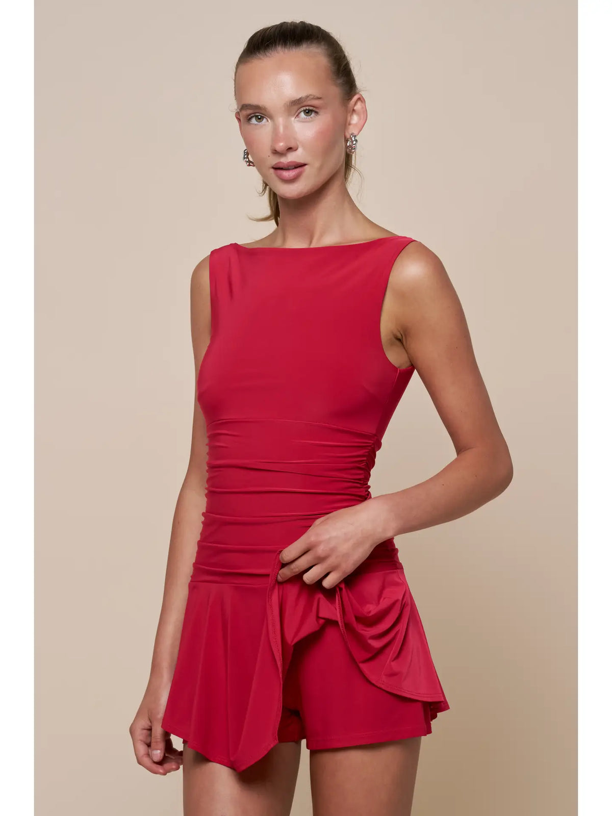 Rebecca Romper - RED